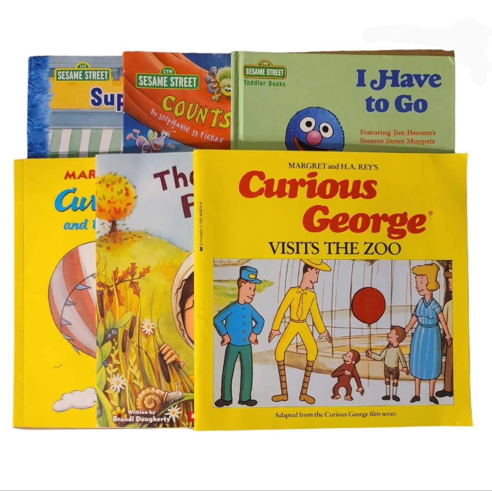 **3/$18** Children's Books Variety Lot of 6